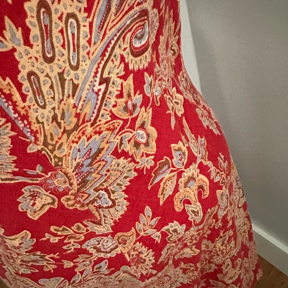 Size 6 Boston Proper floral print linen dress - Picture 5 of 8